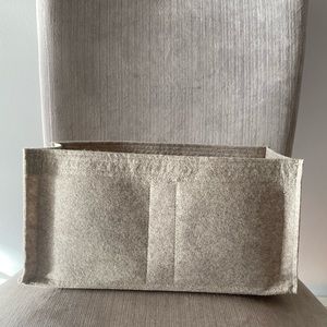 Samorga Hermes Birkin 35 thin felt handbag bag insert excellent